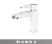 Смес. д/раковины шар/гайка ф35 НВ10805-8 белый/хром