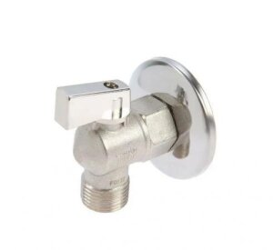 Кран д/стир.маш угл 1/2нар*1/2нар с отраж/матовый BL5811A ТИМ