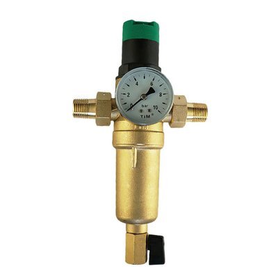 Фильтр Ду-15 с манометром и редуктором сниж давления металл. корпус JH-1007 ТИМ