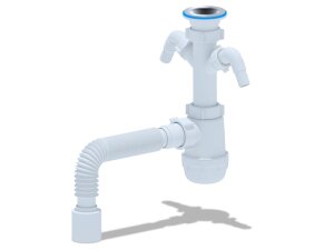 АНИ Сифон Ани 1 1/2*40 с отв. с/м и г/тр 40*50 (С0310)