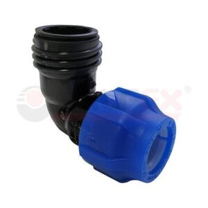 Уголок обжим ф20*3/4 нар ПНД VALFEX