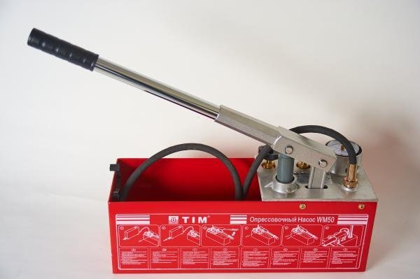 Опрессовочный насос 45мл/такт 60 бар 13л WM-50 ТИМ
