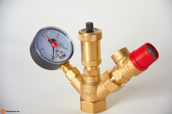 Группа безопасности  1" латунь МИНИ JH1024-3 ТИМ