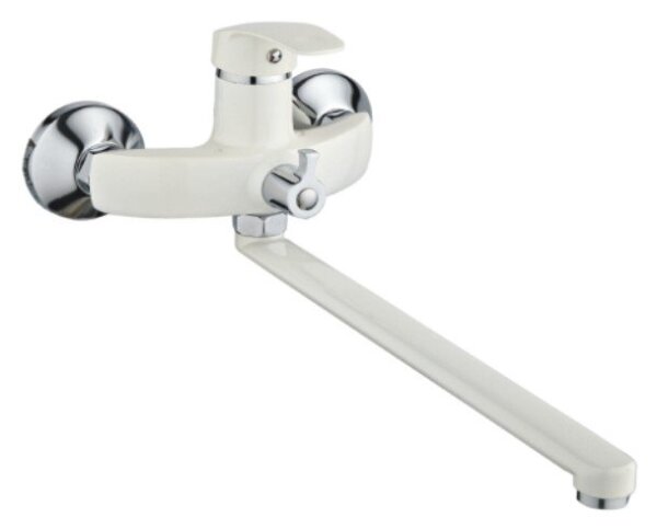 Смес. д/ванны/шар 35мм L-нос 30 см ЭВЕРЕСТ В22-2127 белый