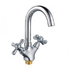 Смес. д/раковины 1/2 кер/гайка крест HB4525