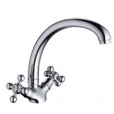 Смес. д/кухни 1/2 кер/шпилька крест HB4719