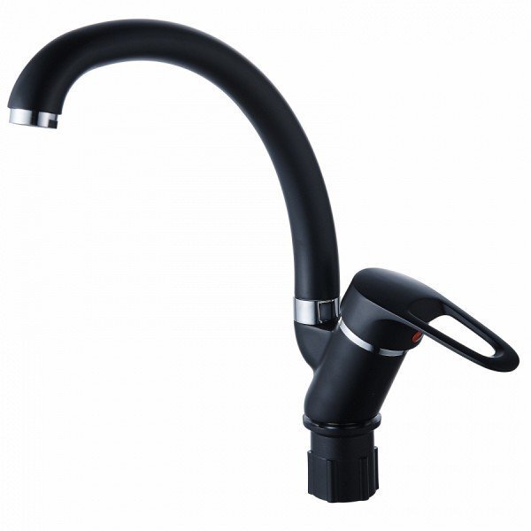 Смес. д/кухни бок/руч шар/гайка ф40 ЭВЕРЕСТ В59-0266 черный