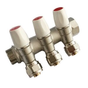 Коллектор регулир 45*3/4 г/ш-16-5 вых (хром) MR135N-3/4C-5 ТИМ