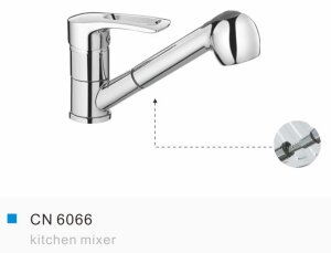 Смес. д/кухни/шар/шпилька "выдвиг лейка" ф40 CN4766