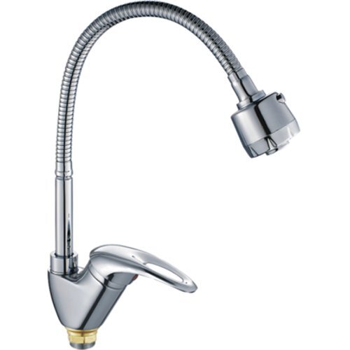 Смес. д/кухни/бок ручка/гайка/гофр гусак с аэрат CN4303