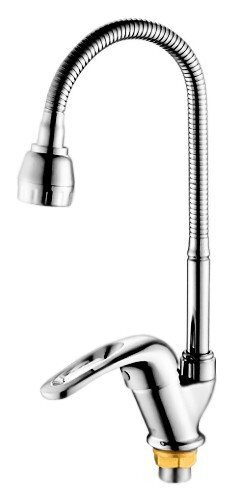 Смес. д/кухни/бок ручка/гайка/гофр гусак с аэрат Р5836