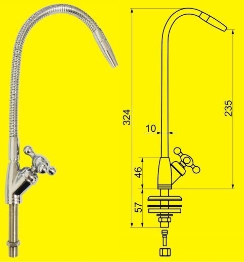 Кран д/питьевой воды (фильтр. систем) говр/гус (FDW-7)
