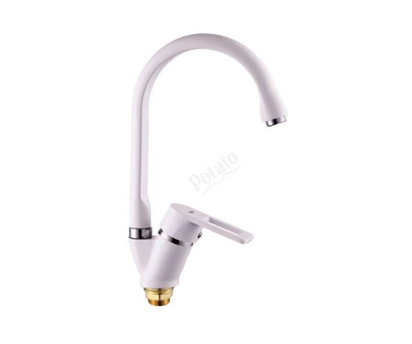 Смес. д/кухни бок/руч шар/гайка ф40 Р5130-7 белый