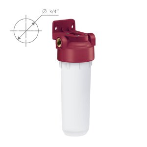 Фильтр магистральн 10" резьба 3/4" без картриджа для горячей воды ПРОФИ HOT LINE Барьер