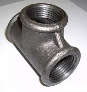 Тройник чугун прямой, Ду-15