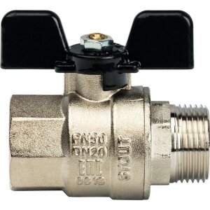 Кран шар STOUT Ду15 м/р баб PN50 (полнопроходной)