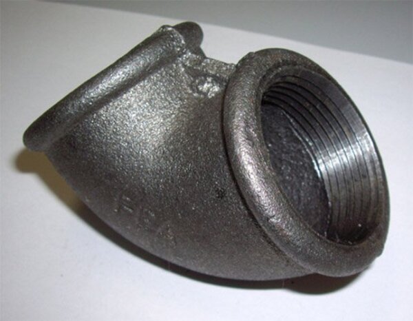 Угольник чугун прох, Ду-25