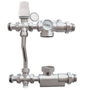 Насосно-смесительный узел д/сист отопления с байпасом б/насоса 1 1/2" 130мм JH-1039 ТИМ