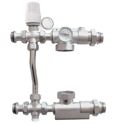 Насосно-смесительный узел д/сист отопления с байпасом б/насоса 1 1/2" 130мм JH-1039 ТИМ