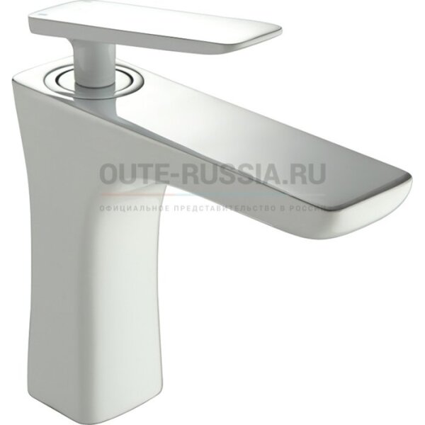 Смес. д/раковины шар/гайка ф35 Т9031К бел/хром