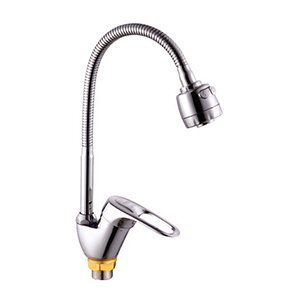 Смес. д/кухни/бок ручка/гайка/гофр гусак с аэрат Р5825