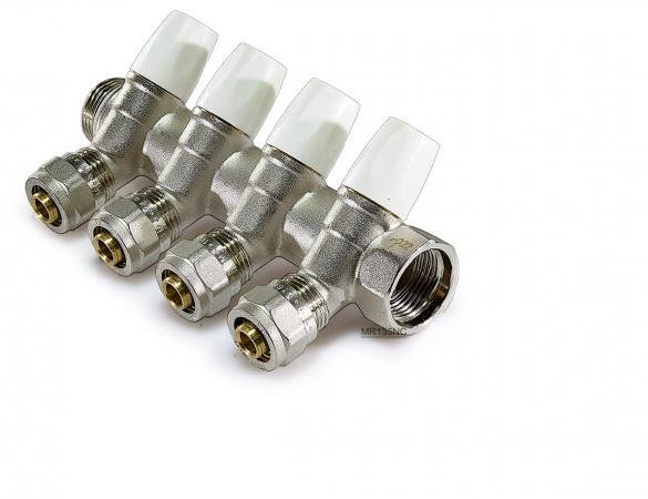 Коллектор регулир 45* 1 г/ш-16-6 вых (хром) MR135N-1-C-6 ТИМ