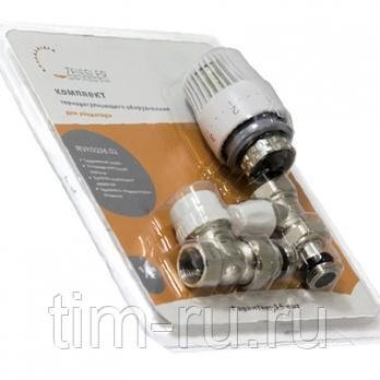 Комплект термост д/радиат прям 3/4 (клапан термостат+термогол+клапан настр) RVKD208.03 ТИМ