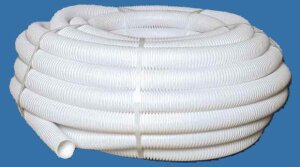 Шланг гофр. Ф40 белый (30м) (40мм нар-34,6мм внут)