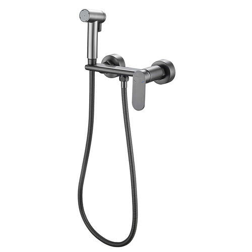 Гигиенический душ со смесителем HB5516-3 оружейная сталь