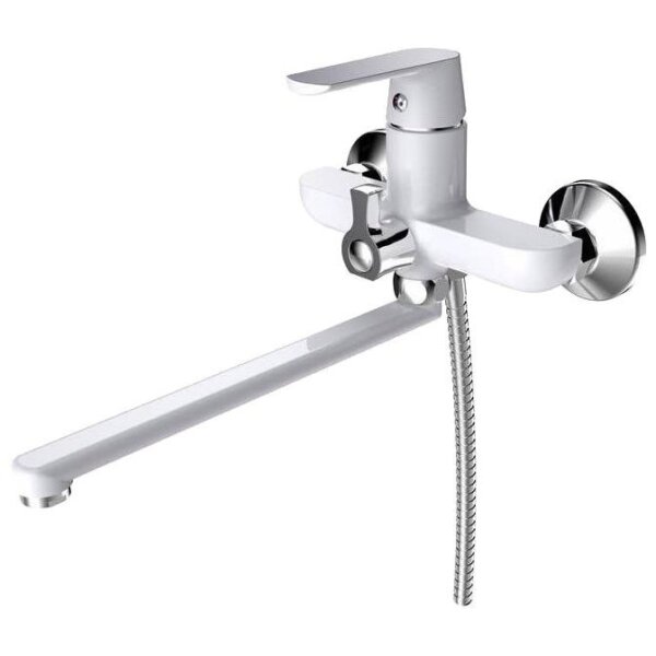 Смес. д/ванны/шар дивестор в корпусе ф35 (40F) бел/хром R163K