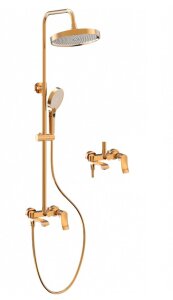 Смес. д/ванны с душ/стойкой шар HB24553-5 золотой