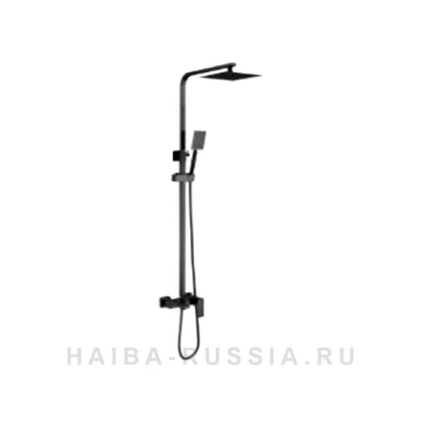 Смес. д/ванны с душ/стойкой шар HB24803-7 черный