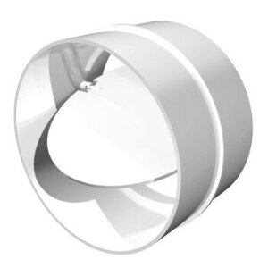 Соединитель круглых каналов с обрат клапаном D100 (10СКПО)