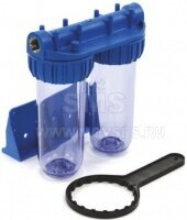 Фильтр магистральн 10" прозр/корп/двойн 3/4 DUO (АБФ-2 3/4) (KSBP 3/4 DUO)