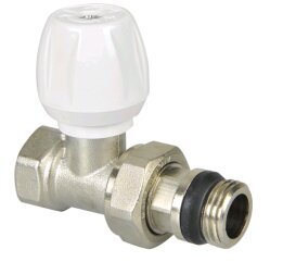 Кран регулир прям (клапан ручной) д/рад 1/2 (RD502.02) ТИМ