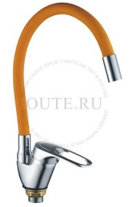 Смес. д/кухни бок/руч шар/гайка силик/гибк/излив ф40 R3193F-4 оранжевый