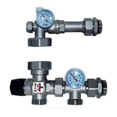 Узел комбимикс с термостат. клапаном 130/180мм JH-1035 ТИМ