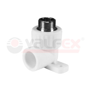 Угольник комб. с крепл. ПП НР D20-1/2 VALFEX