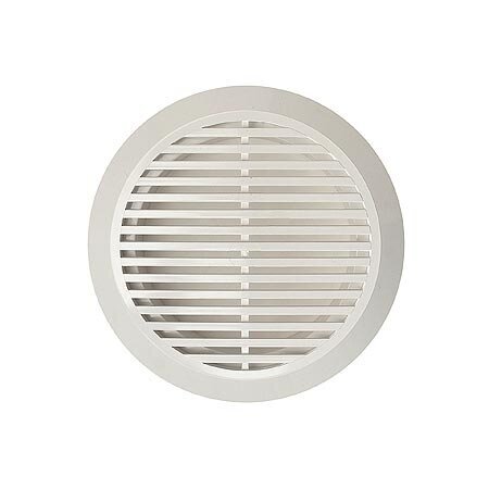 Решетка вентил/приточно-вытяжн АБС 170*170 с фланцем D125 (1717РС12, 5Ф)