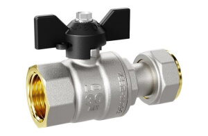 Кран шар с накидной гайкой LD Pride Ду15 м/м баб