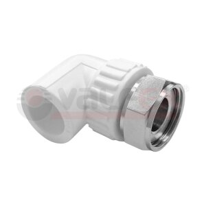 Угольник комб. с накид/гайкой ПП ВР D25-3/4 VALFEX