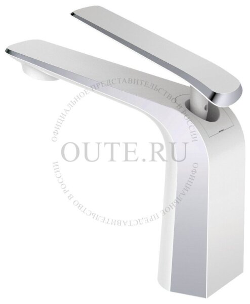 Смес. д/раковины шар/гайка ф35 T10901K белый/хром