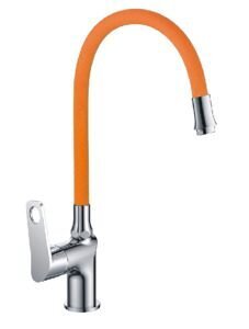 Смес. д/кухни бок/руч шар/гайка силик/гибк/излив ф35 T30293B-4 терракот