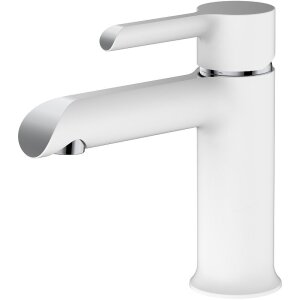 Смес. д/раковины шар/гайка ф35 НВ10805-8 белый/хром