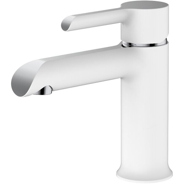 Смес. д/раковины шар/гайка ф35 НВ10805-8 белый/хром