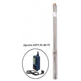 Насос скважинный ASP 1.5C-60-75(Р) Aquario (Италия) кабель 45м (35 л/мин на 80м) 3165