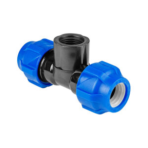 Тройник обжим ф25*3/4* 25 внутр ПНД VALFEX