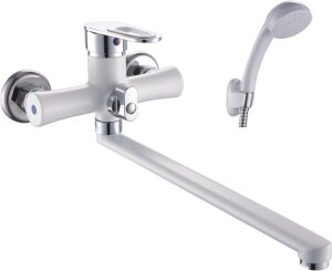 Смес. д/ванны/шар 35мм L-нос 35 см ЭВЕРЕСТ В22-274А белый