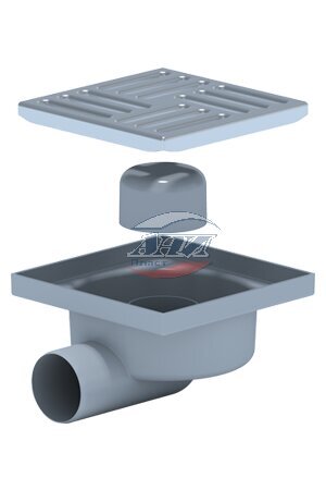 АНИ Трап 50 гор/вып, н/р, с нерж/реш 150*150 сухой (TQ5112)