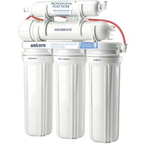 Система фильтрации пятиступенчатая под мойку с обратным осмосом (FRO-5N) UNICORN